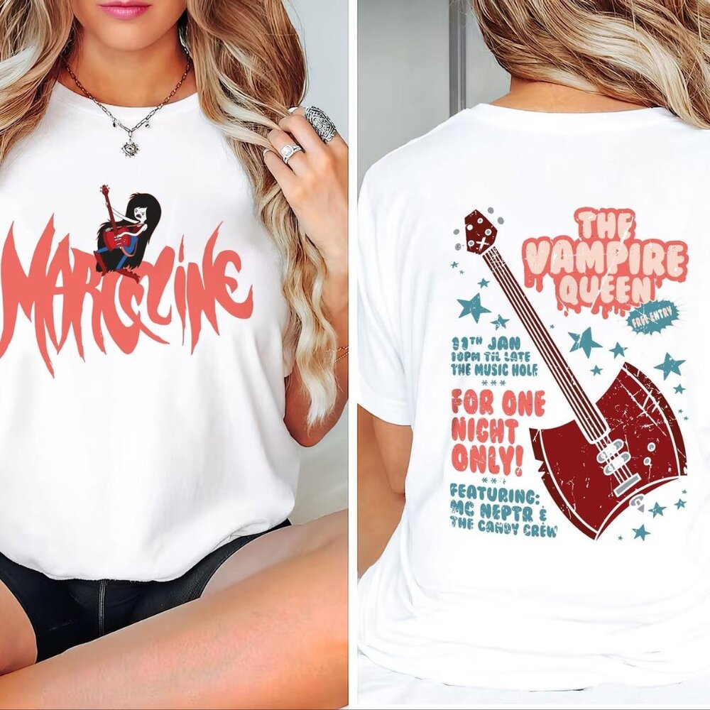 Adventure Time Shirt Marceline Adventure Time Cartoon Movie Shirts 2 Sided
